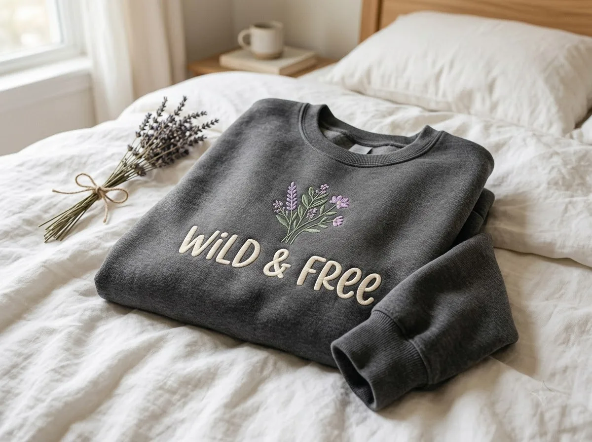 The Best Fonts for Embroidered Sweatshirts: A Sewist's Guide best fonts for embroidered sweatshirts — styled lifestyle scene