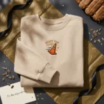 Hoist The Cone Embroidered Sweatshirt - Pittsburgh Baseball Sports Meme Gift, Sand embroidered-sweatshirt