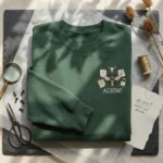 Indie Thriller Embroidered Sweatshirt - Evidence Board Bee Myth Cinephile Design embroidered-sweatshirt