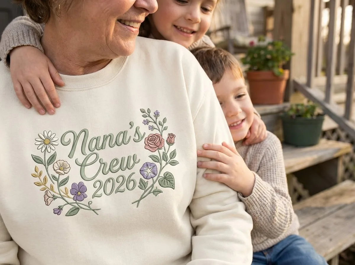 family reunion shirt ideas for grandma — in-use lifestyle photo