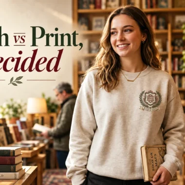 Embroidered vs Printed Apparel: The Honest Breakdown Before You Buy Funny Grammy Shirts: How to Pick an Embroidered Grandma Gift She’ll Actually Wear
