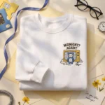 Midnight Bear Embroidered Sweatshirt - Yellow TV Static Gamer Hoodie And Tee embroidered-sweatshirt