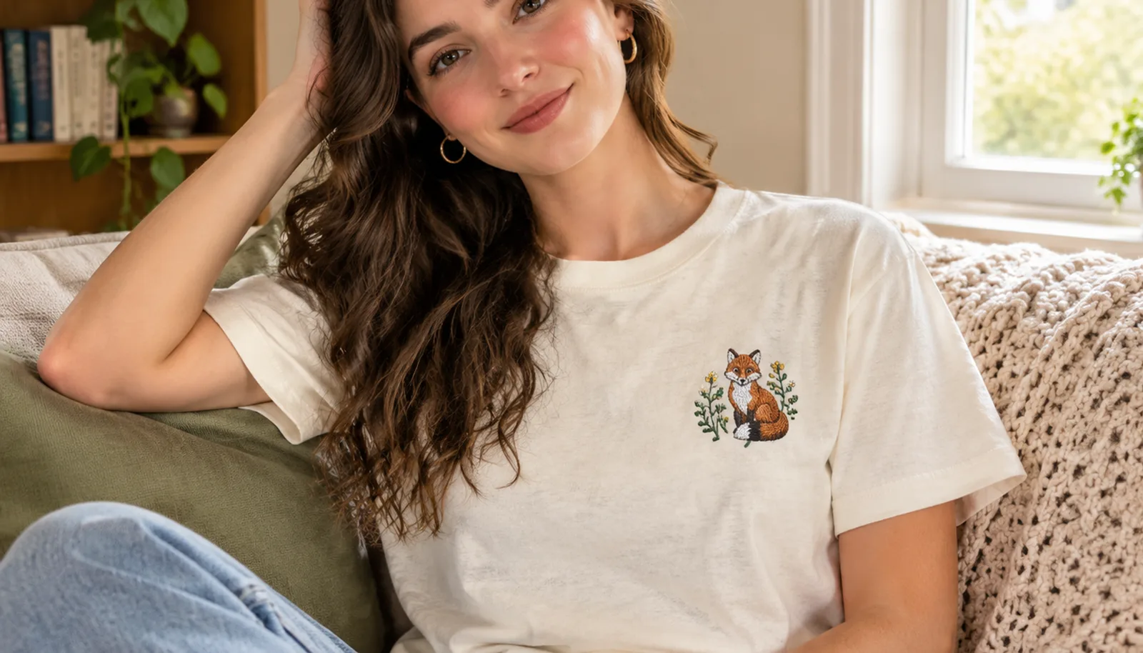 novelty graphic tee fabric fit guide — lifestyle photo