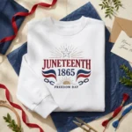 Juneteenth Federal Holiday Embroidered Sweatshirt - Juneteenth 1865 Freedom Day embroidered-sweatshirt