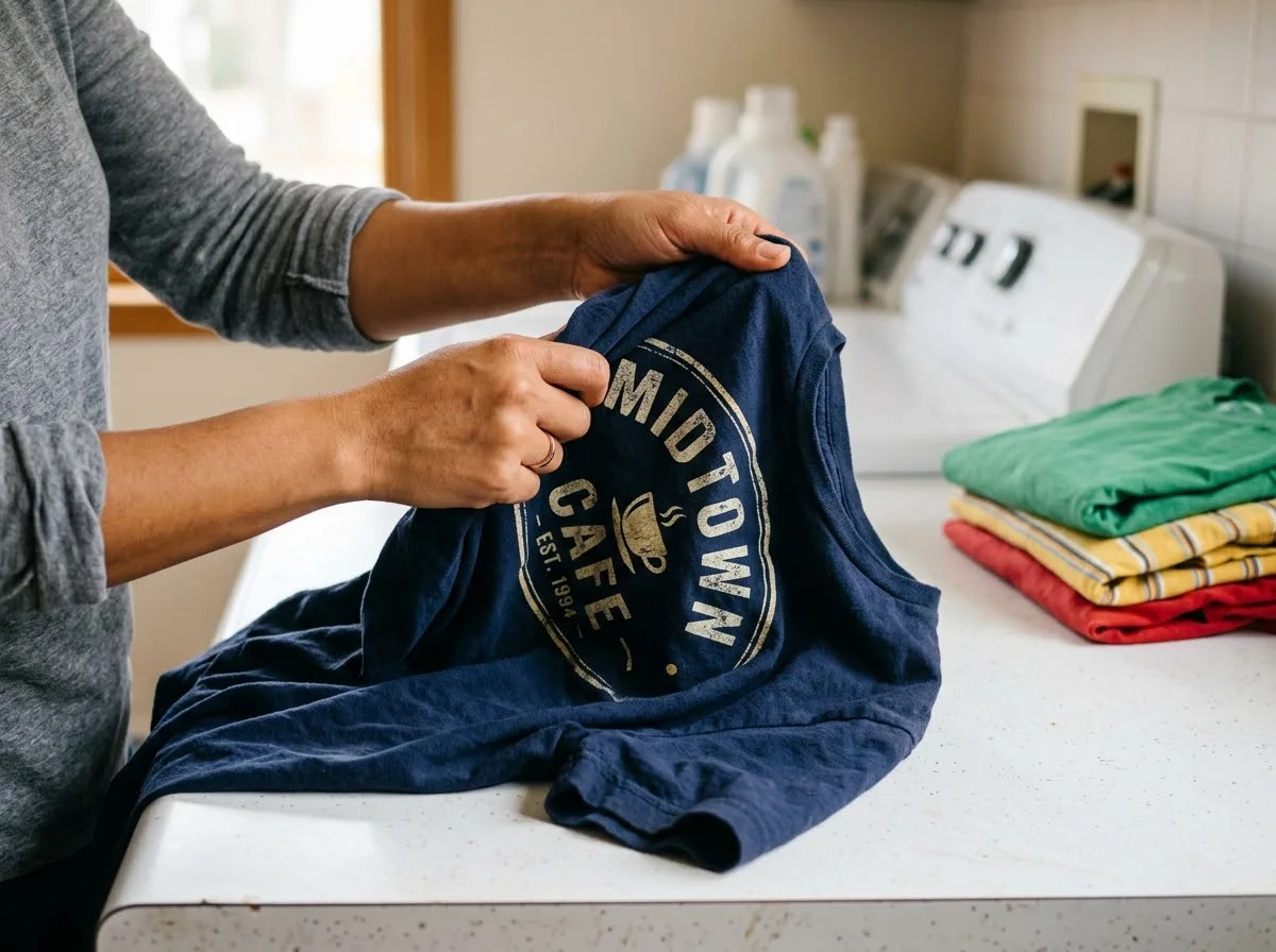 How to Wash a Printed Graphic Tee: A Care Guide That Actually Works how to wash printed graphic tee — in-use lifestyle photo