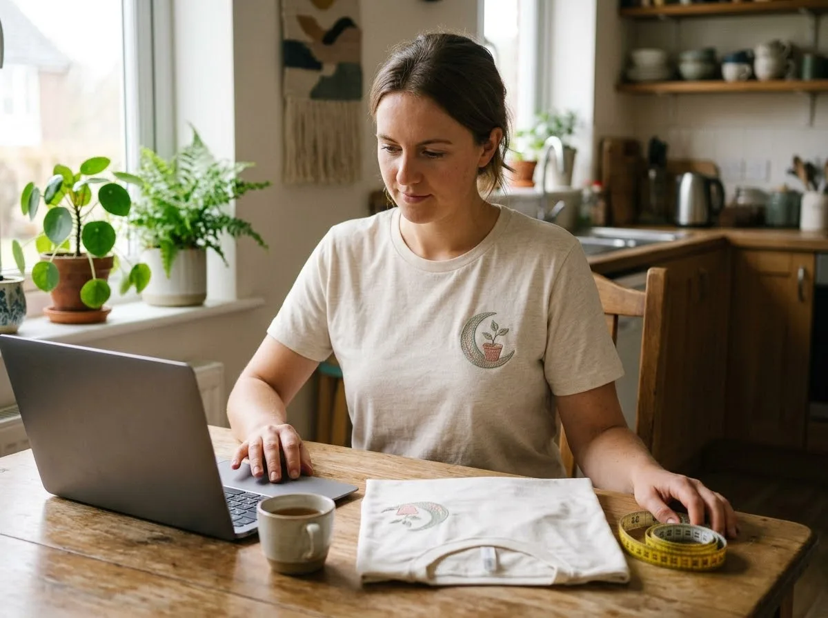 How to Choose T-Shirt Size Online: Measure Once, Order Confidently how to choose t-shirt size online — in-use lifestyle photo