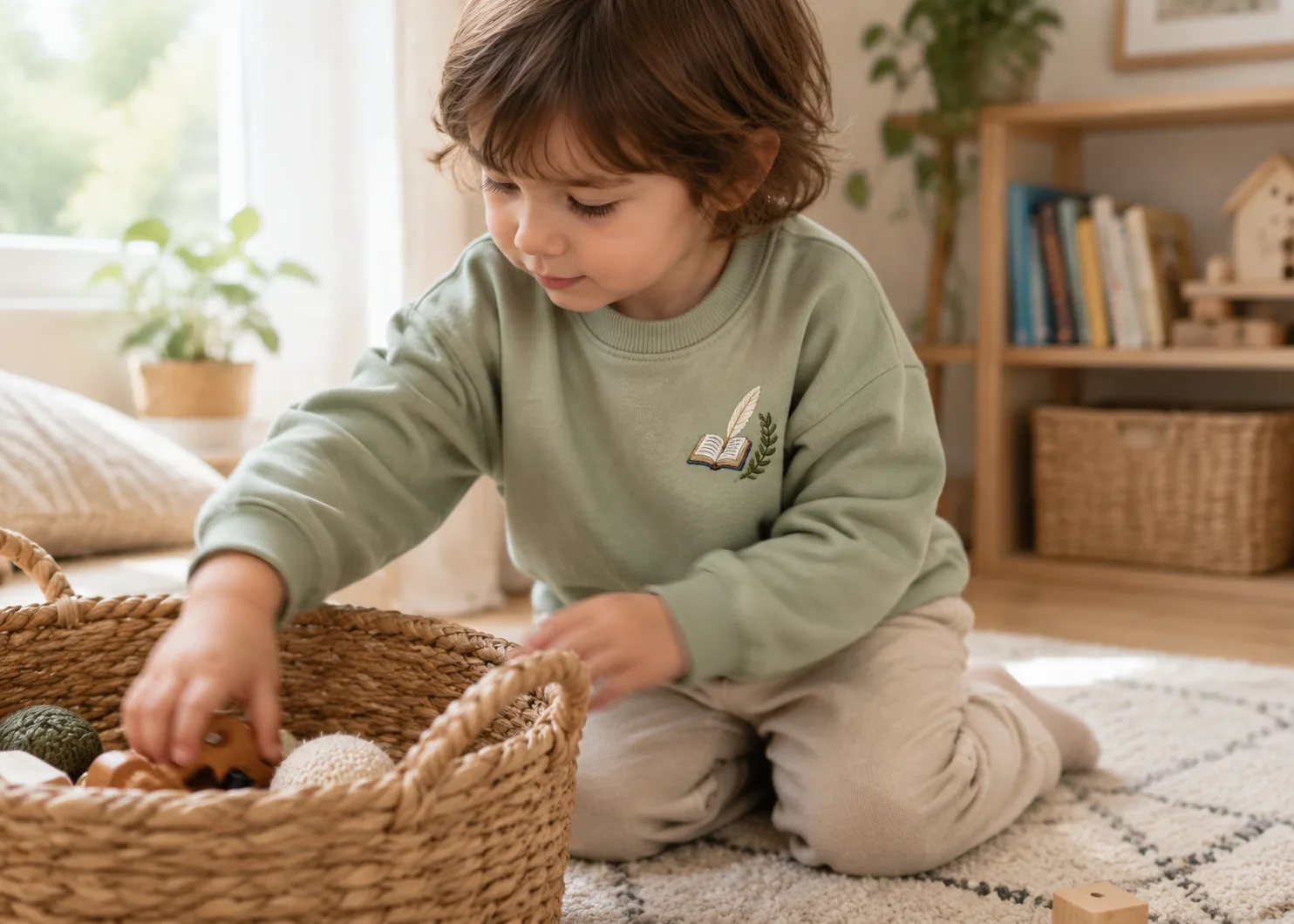 licensed children's book apparel — in-use lifestyle photo