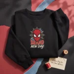 Brand New Day - Spiderman T Shirt Embroidered Sweatshirt embroidered-sweatshirt