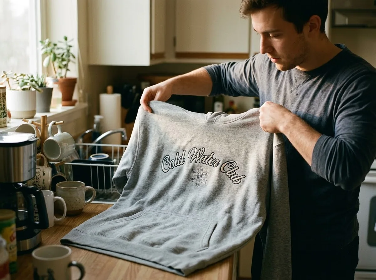 how to wash printed merchandise — in-use lifestyle photo
