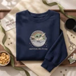 Snack Break - Mandalorian Grogu Disney Plus Embroidered Sweatshirt embroidered-sweatshirt