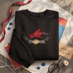 THWIP Mode Spiderman Shirt - Web Slinger Embroidered Sweatshirt embroidered-sweatshirt