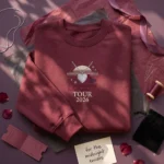Madison Beer Locket Tour Embroidered Sweatshirt - Concert Gift embroidered-sweatshirt