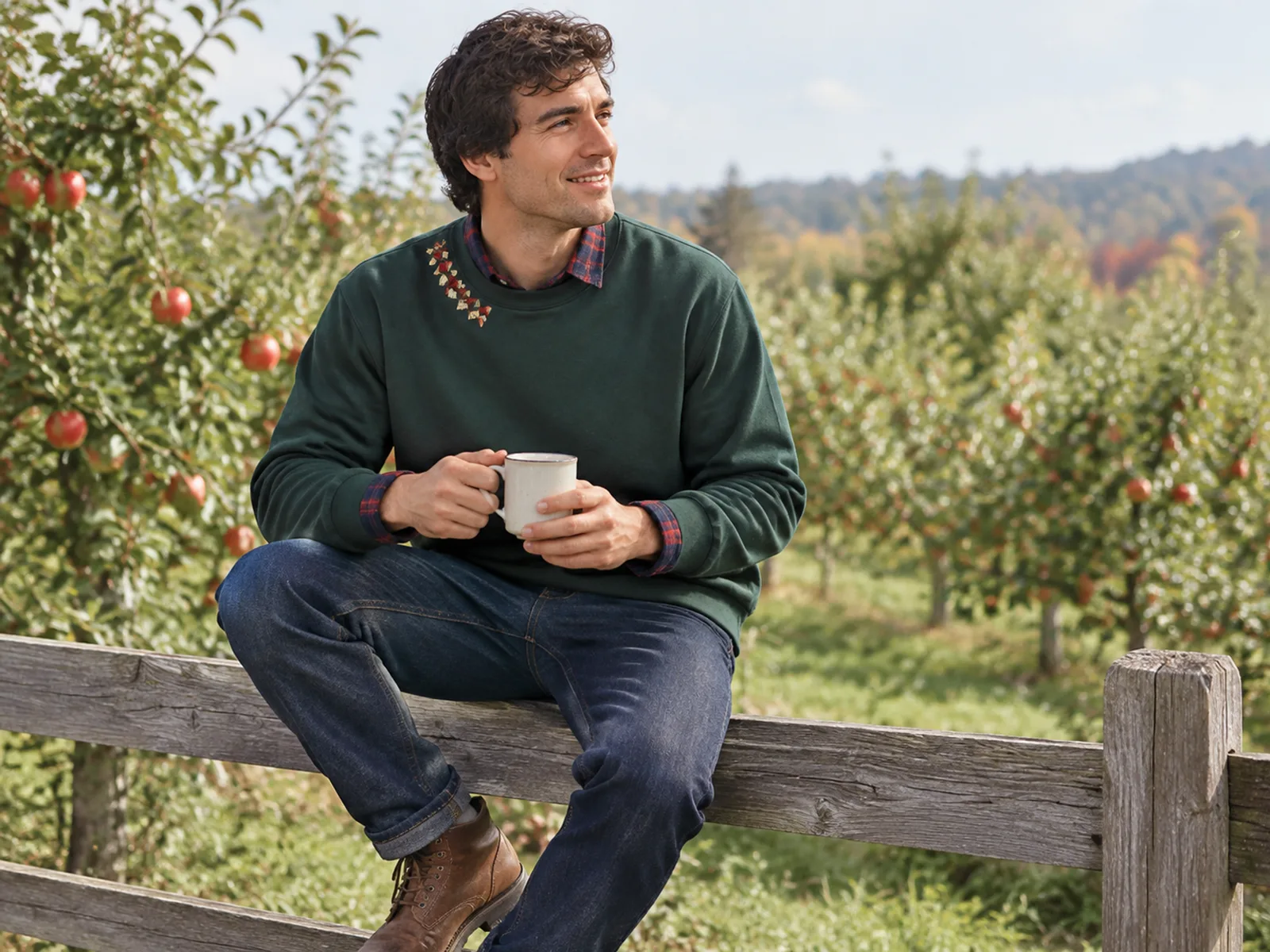 Folk Inspired Fall Outfit Ideas That Draw on Embroidery Traditions folk inspired fall outfit ideas — in-use lifestyle photo