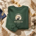 Buck Moon 2026 - July Full Moon Embroidered Sweatshirt Gift embroidered-sweatshirt